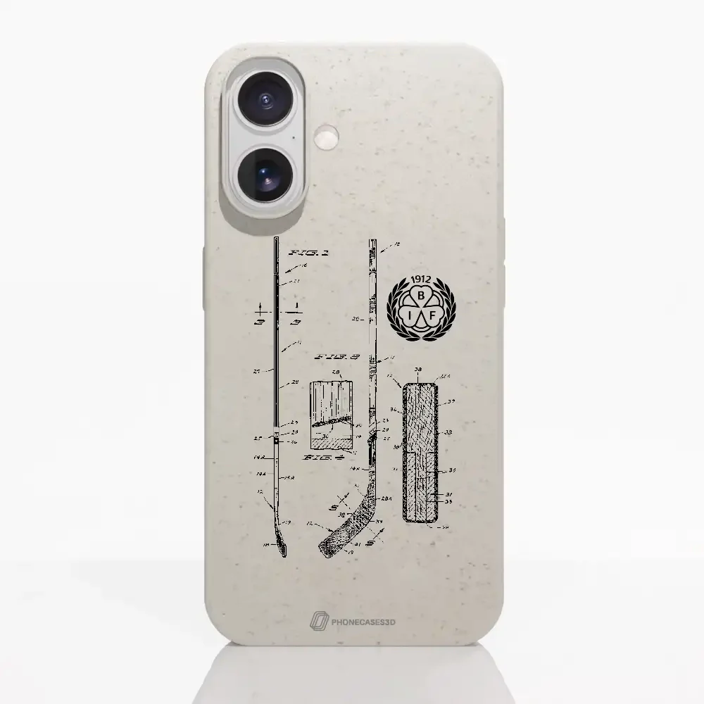 Official Brynäs IF Compostable Phone Case Sketch Hockey Items - Image 82