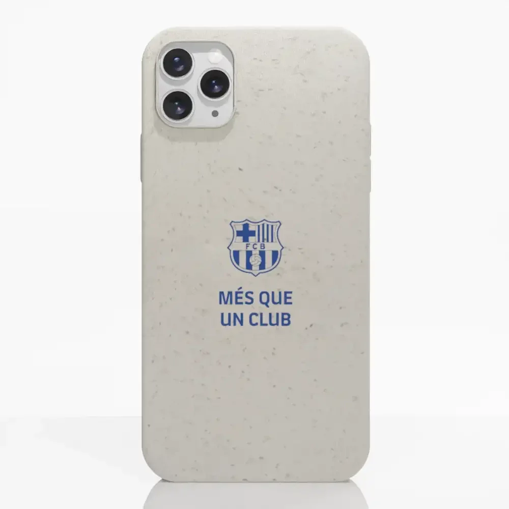 Official FC Barcelona Compostable Phone Case "Més que un Club" Blue - Image 3
