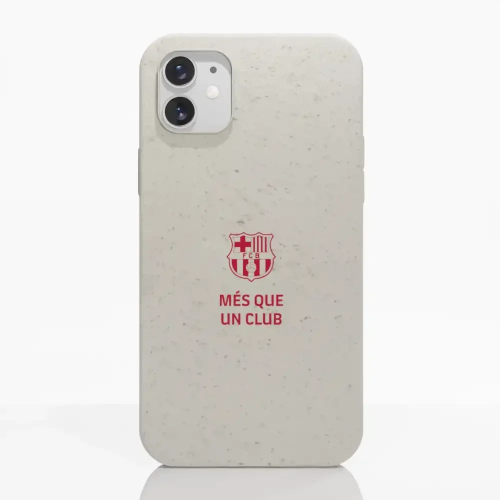 Official FC Barcelona Compostable Phone Case "Més que un Club" Red