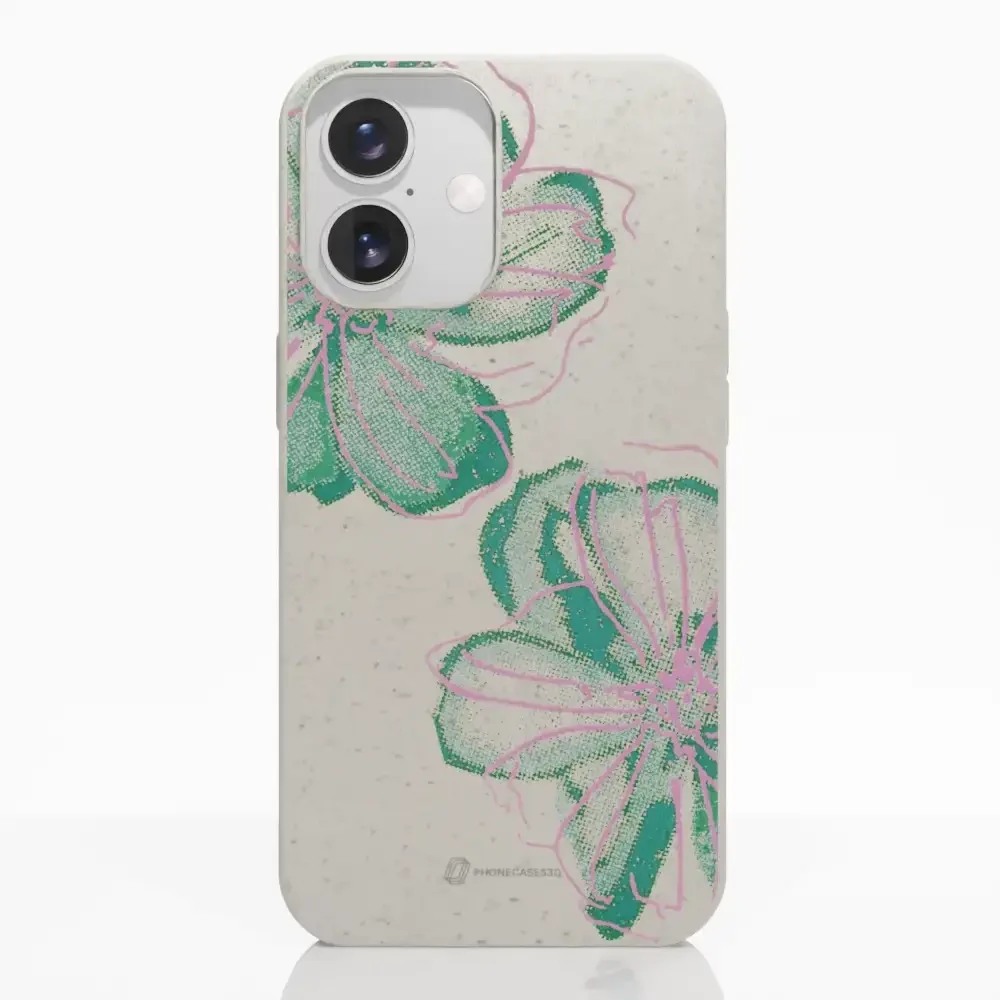 PC3D Compostable Phone Case Design Double Line Flower - Image 18