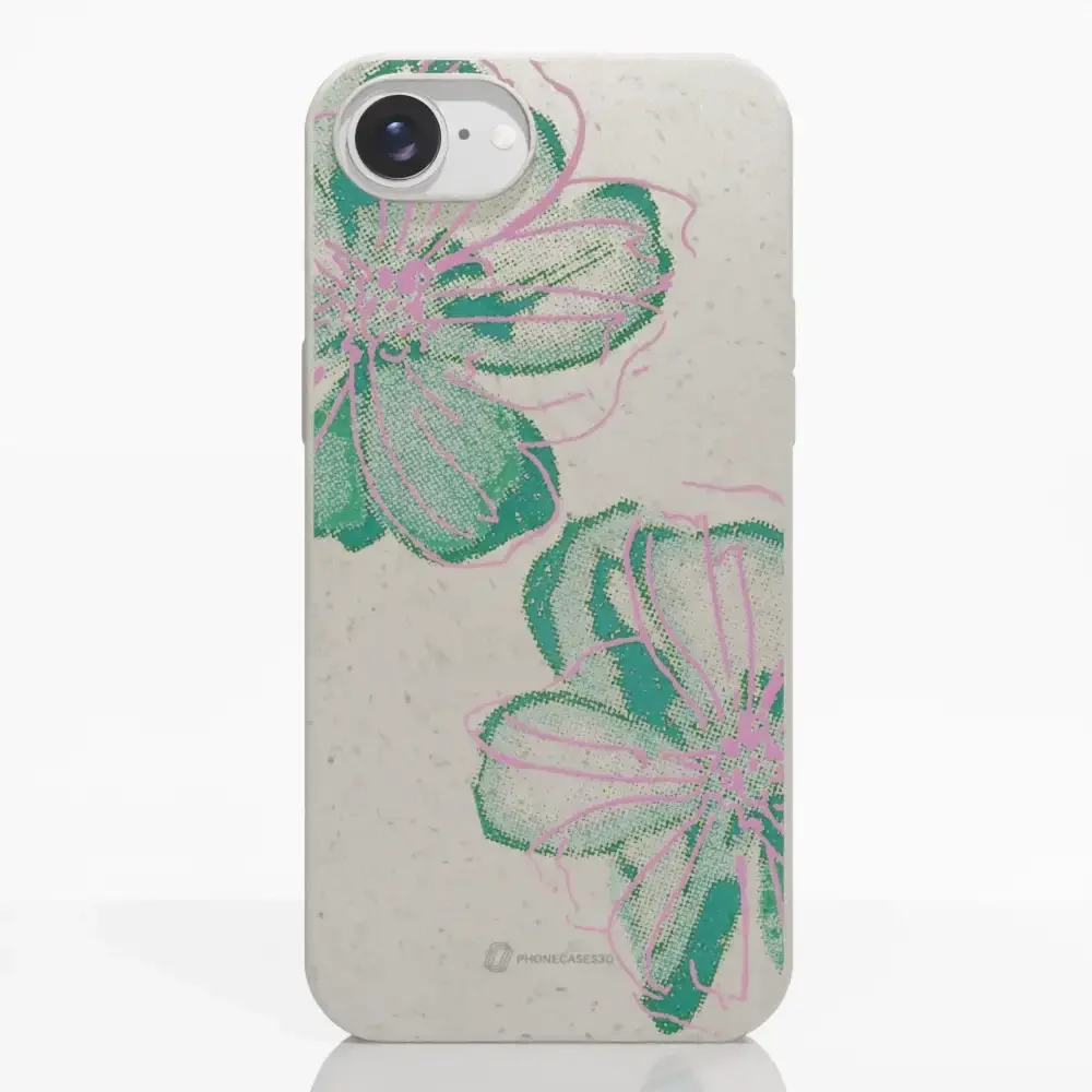 PC3D Compostable Phone Case Design Double Line Flower - Image 19