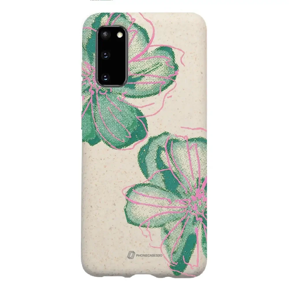 PC3D Compostable Phone Case Design Double Line Flower - Image 23