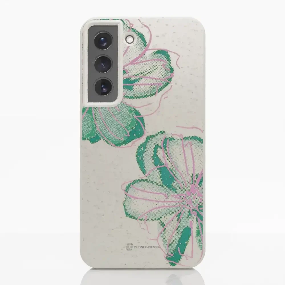 PC3D Compostable Phone Case Design Double Line Flower - Image 27