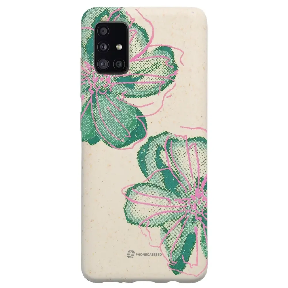 PC3D Compostable Phone Case Design Double Line Flower - Image 41