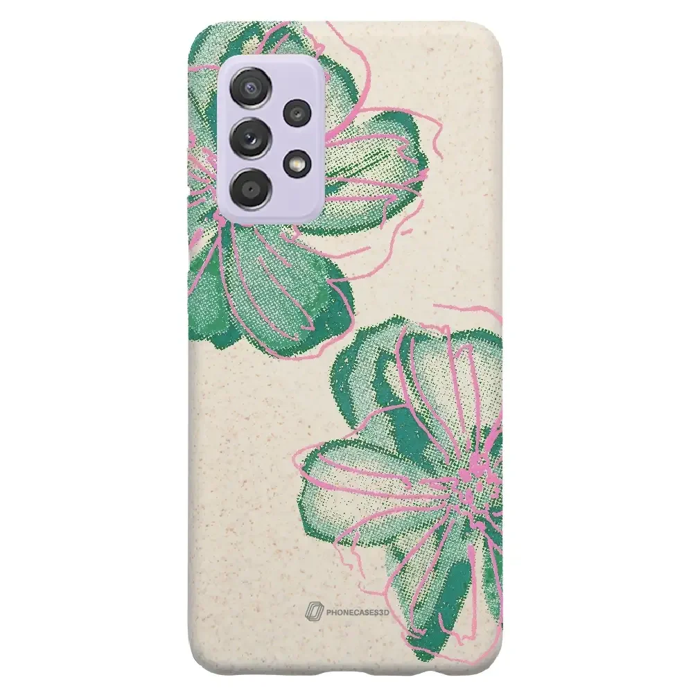 PC3D Compostable Phone Case Design Double Line Flower - Image 42