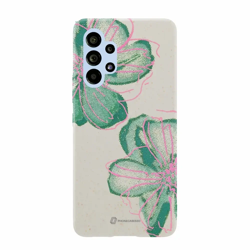 PC3D Compostable Phone Case Design Double Line Flower - Image 43