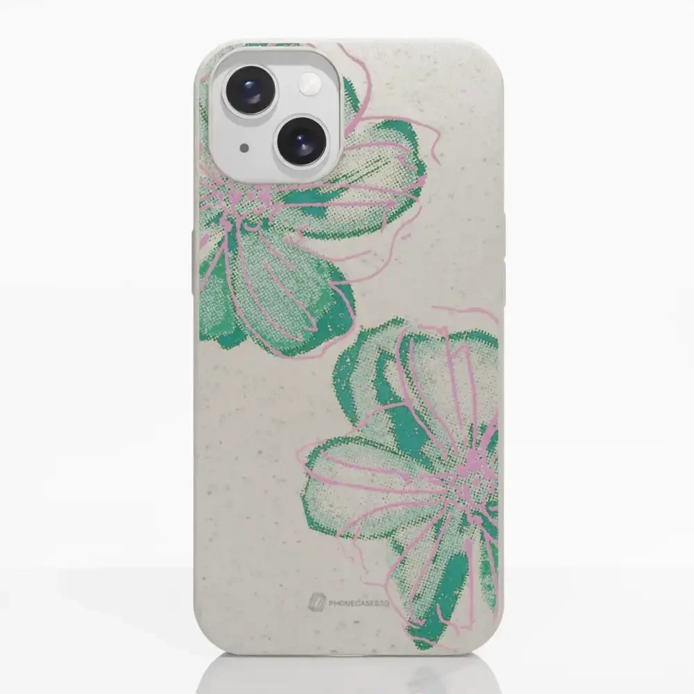 PC3D Compostable Phone Case Design Double Line Flower - Image 7