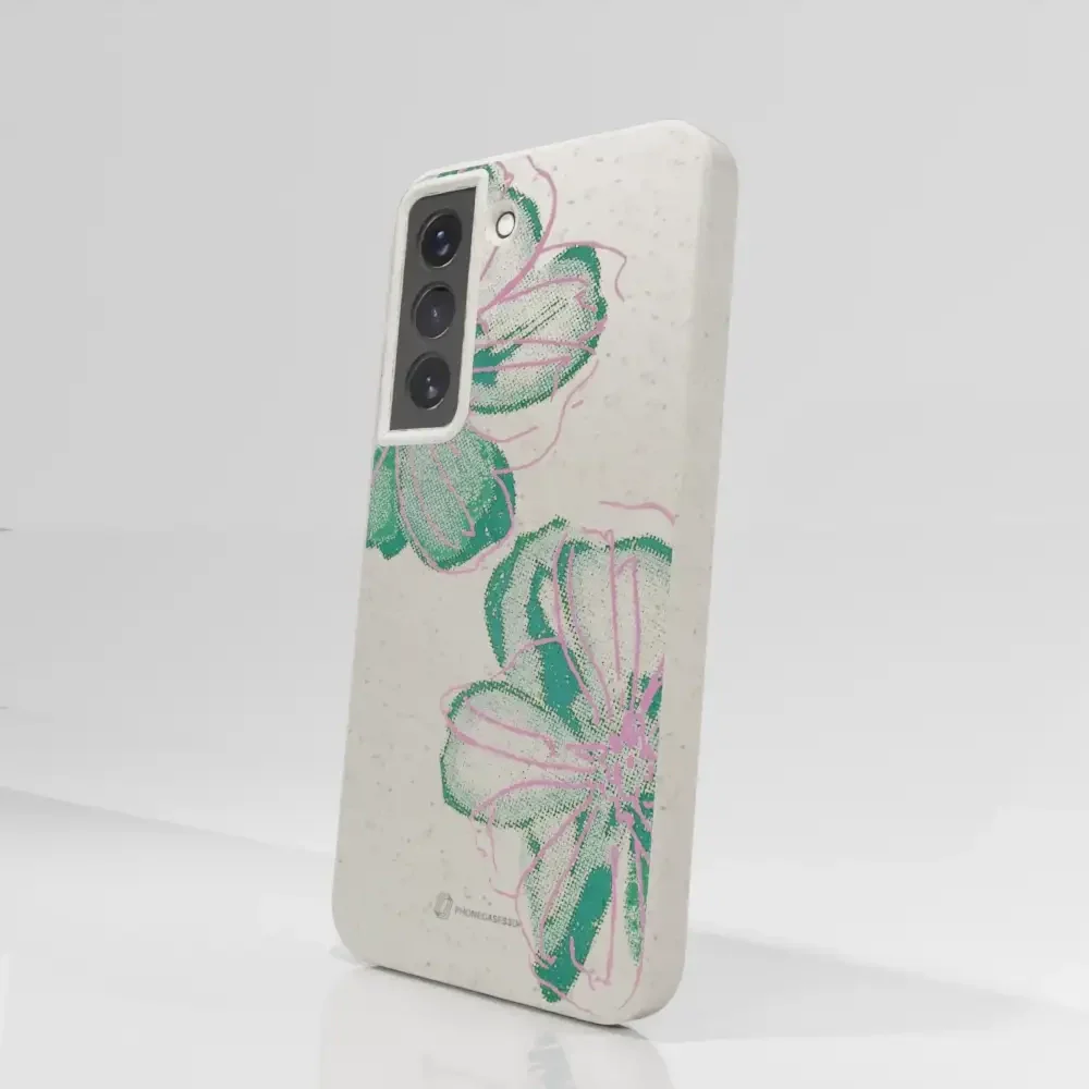 PC3D Compostable Phone Case Design Double Line Flower - Image 70