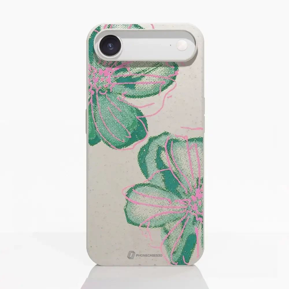 PC3D Compostable Phone Case Design Double Line Flower - Image 83