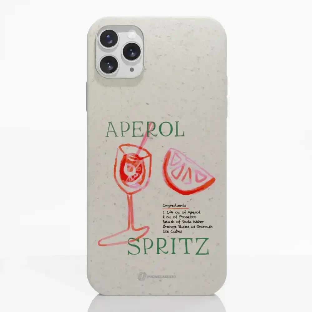 PC3D Compostable Phone Case Design Aperol - Image 3
