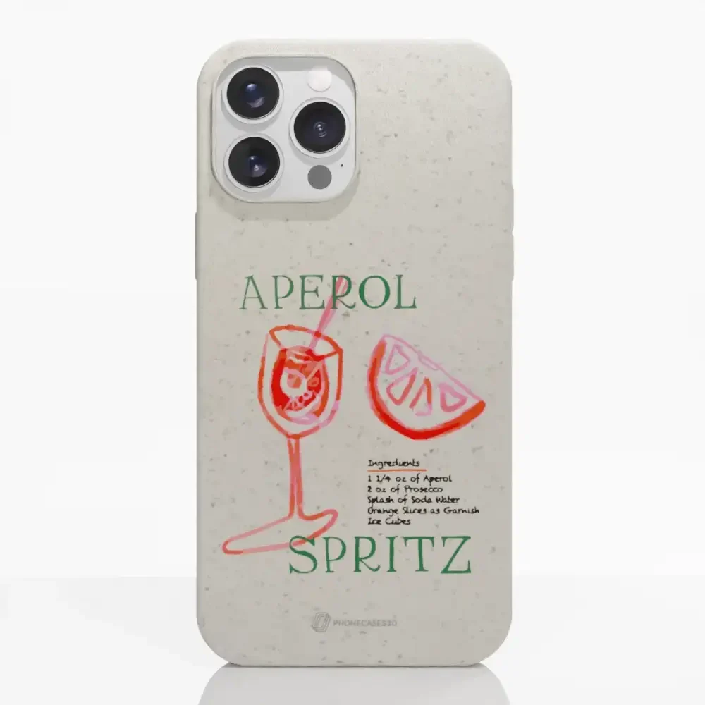PC3D Compostable Phone Case Design Aperol - Image 9