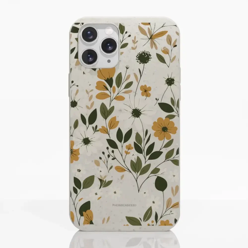 PC3D Compostable Phone Case Design Autumn Flowers - Image 2