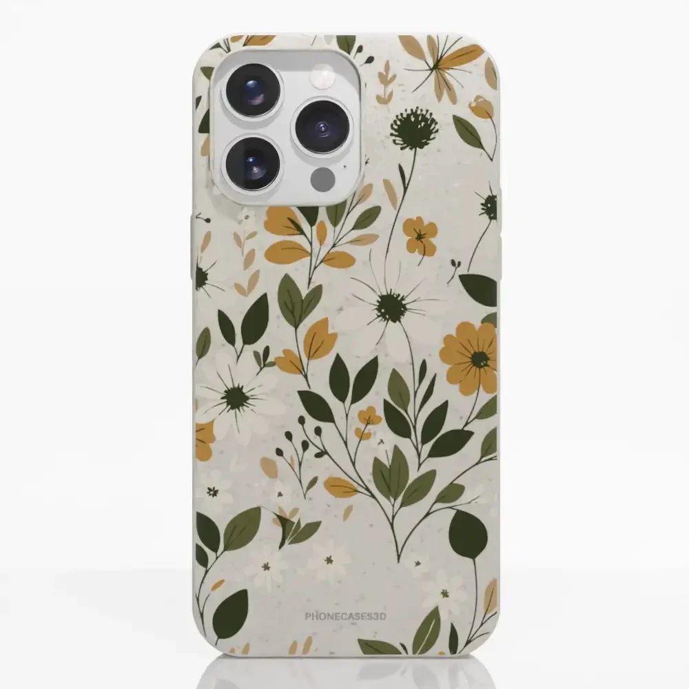 PC3D Compostable Phone Case Design Autumn Flowers - Image 21