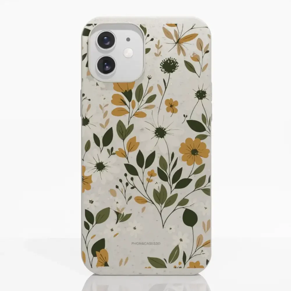 PC3D Compostable Phone Case Design Autumn Flowers - Image 4