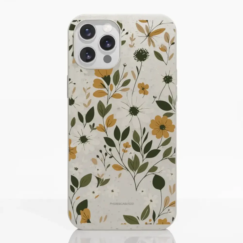 PC3D Compostable Phone Case Design Autumn Flowers - Image 5