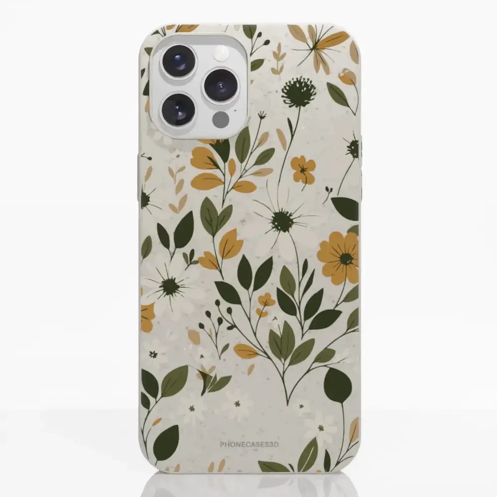PC3D Compostable Phone Case Design Autumn Flowers - Image 6