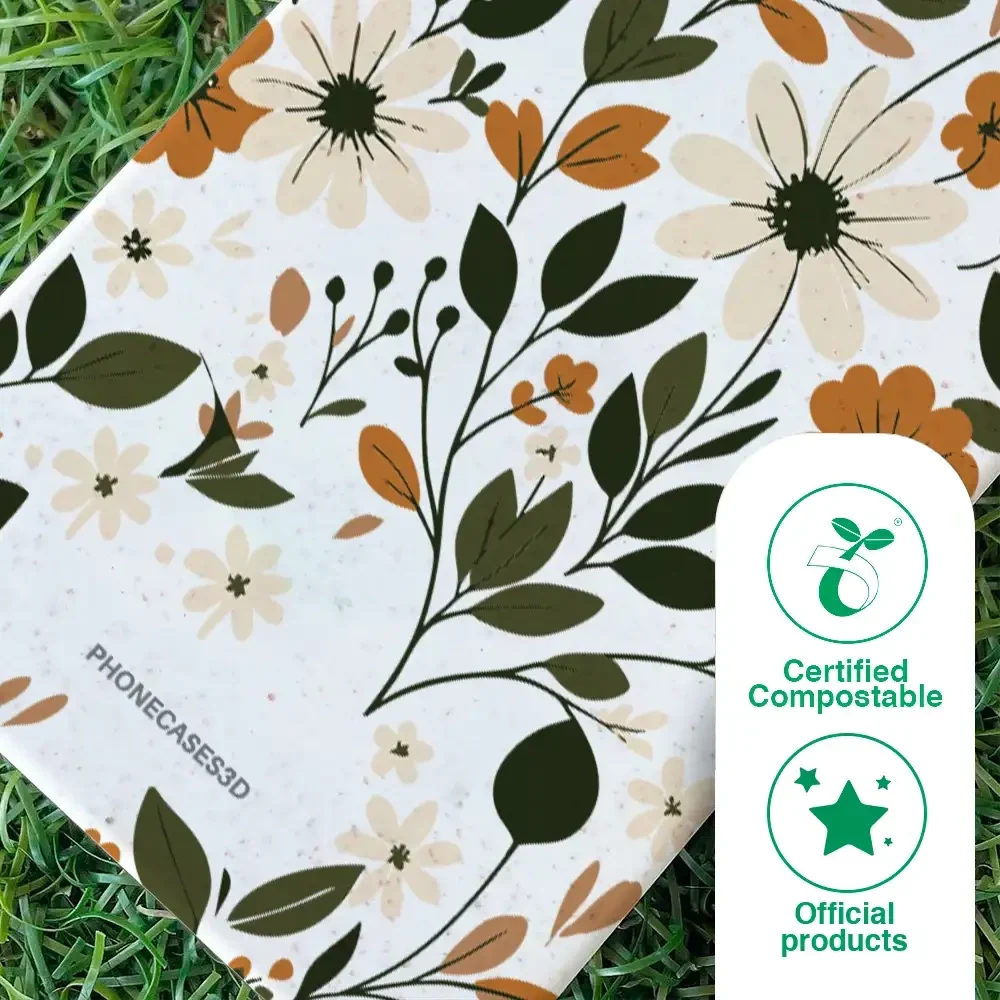PC3D Compostable Phone Case Design Autumn Flowers - Image 80