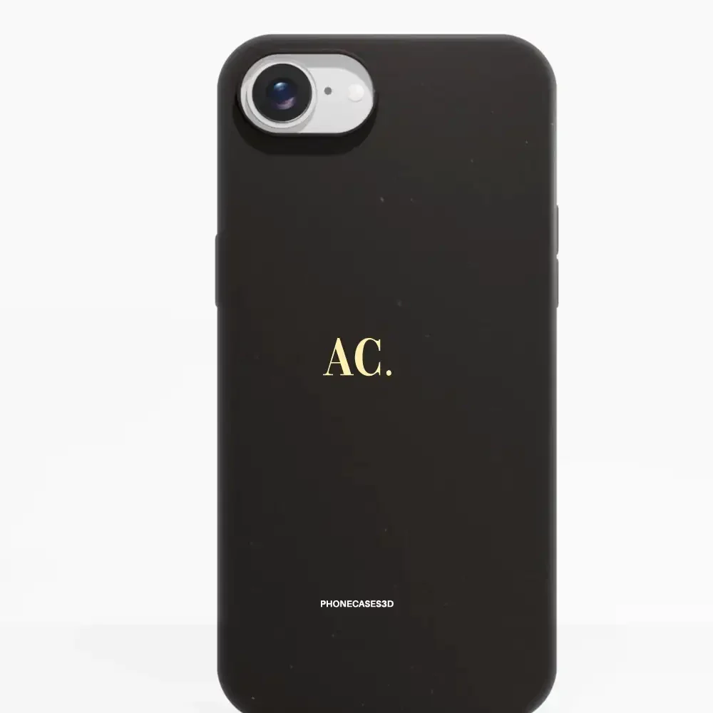PC3D Compostable Phone Case Design Butter Yellow Initials Custom - Image 18