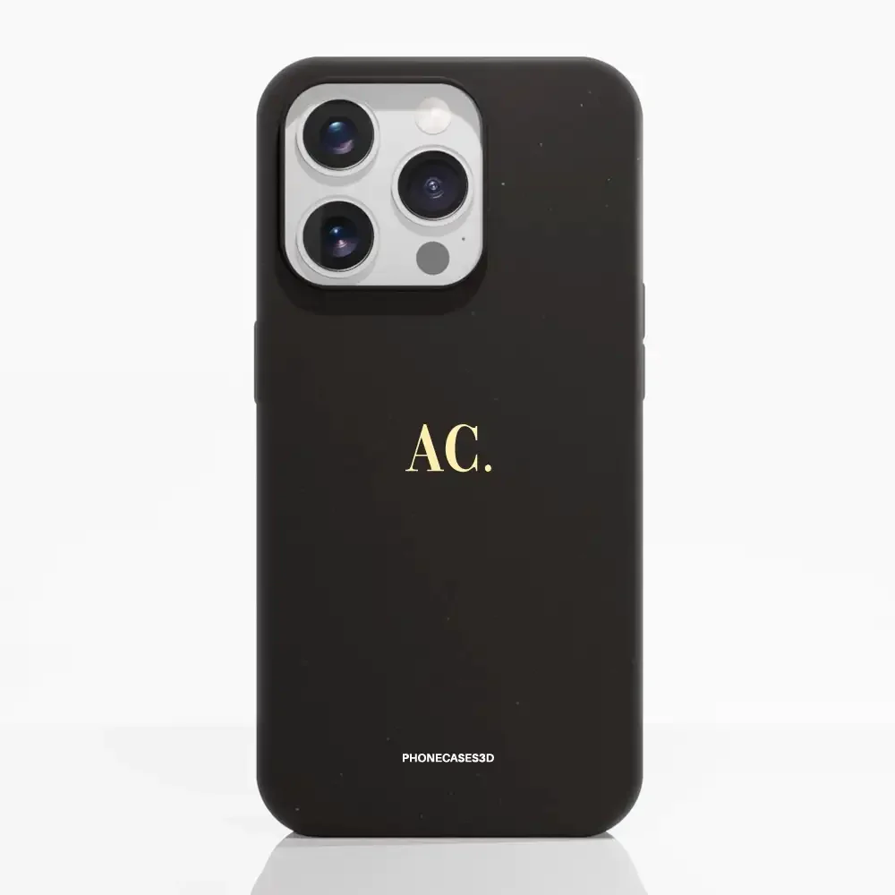 PC3D Compostable Phone Case Design Butter Yellow Initials Custom - Image 20