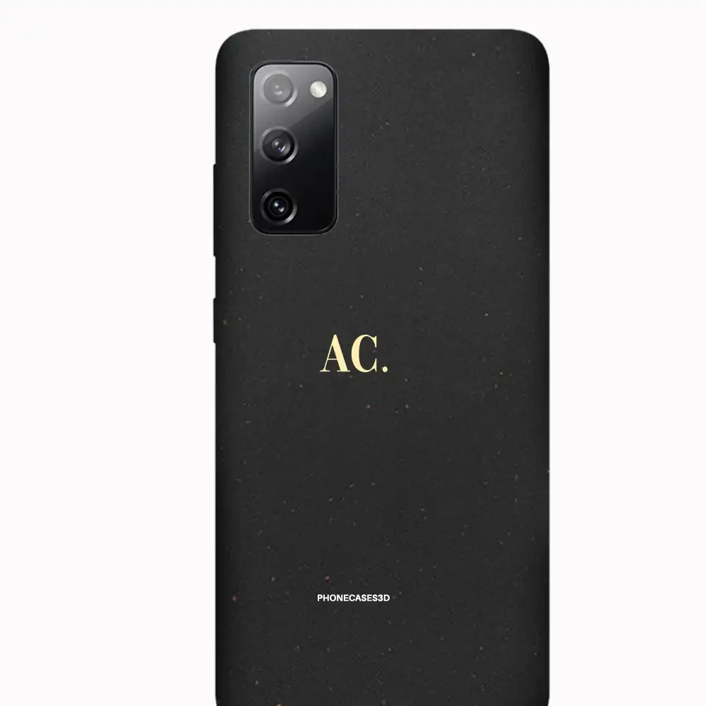 PC3D Compostable Phone Case Design Butter Yellow Initials Custom - Image 30
