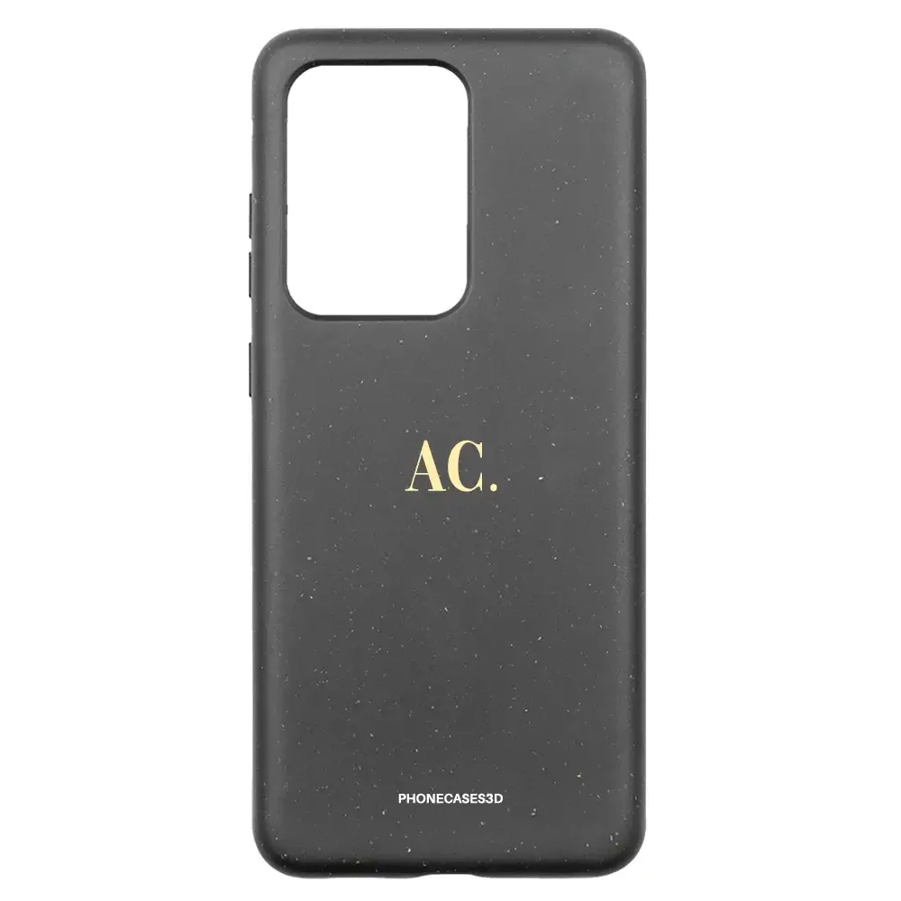PC3D Compostable Phone Case Design Butter Yellow Initials Custom - Image 32