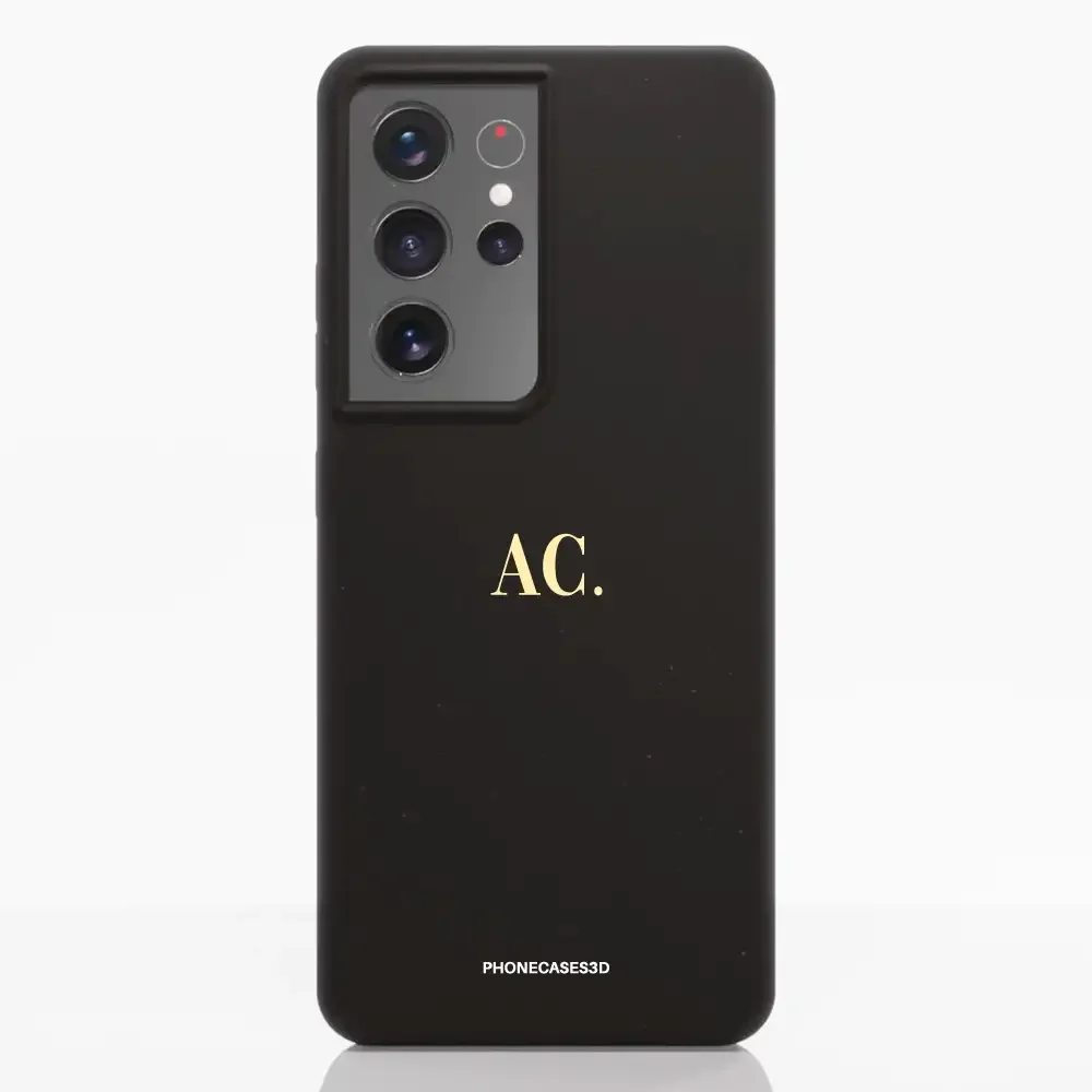 PC3D Compostable Phone Case Design Butter Yellow Initials Custom - Image 35