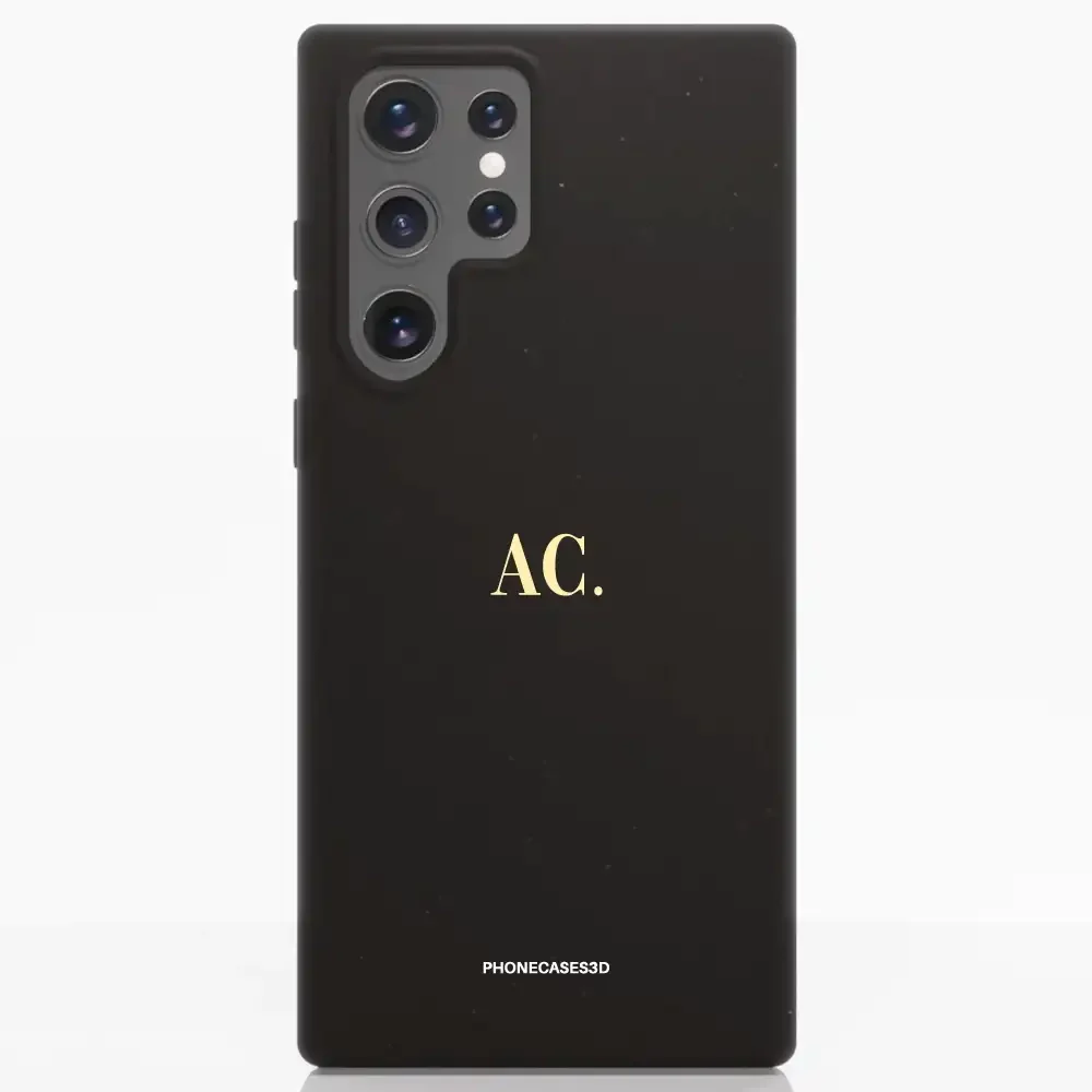 PC3D Compostable Phone Case Design Butter Yellow Initials Custom - Image 38