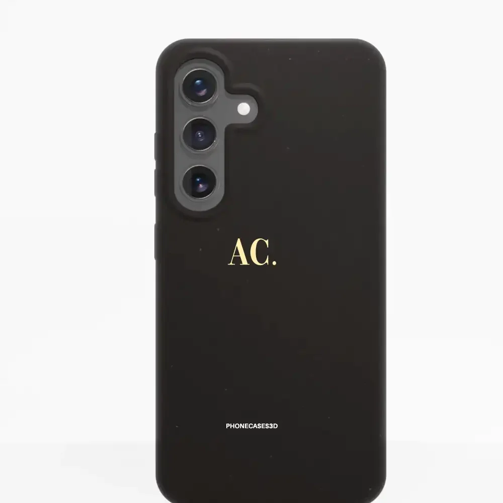 PC3D Compostable Phone Case Design Butter Yellow Initials Custom - Image 45