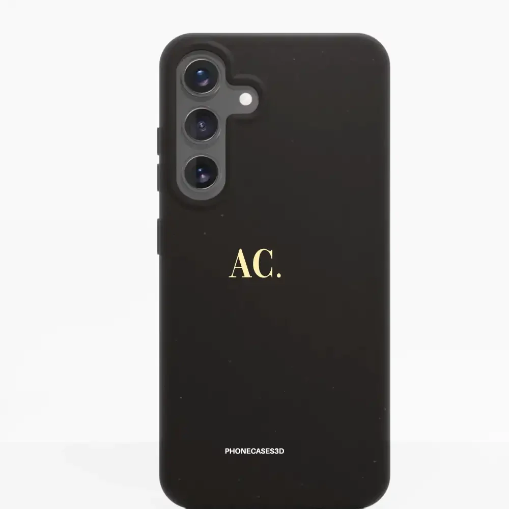 PC3D Compostable Phone Case Design Butter Yellow Initials Custom - Image 46