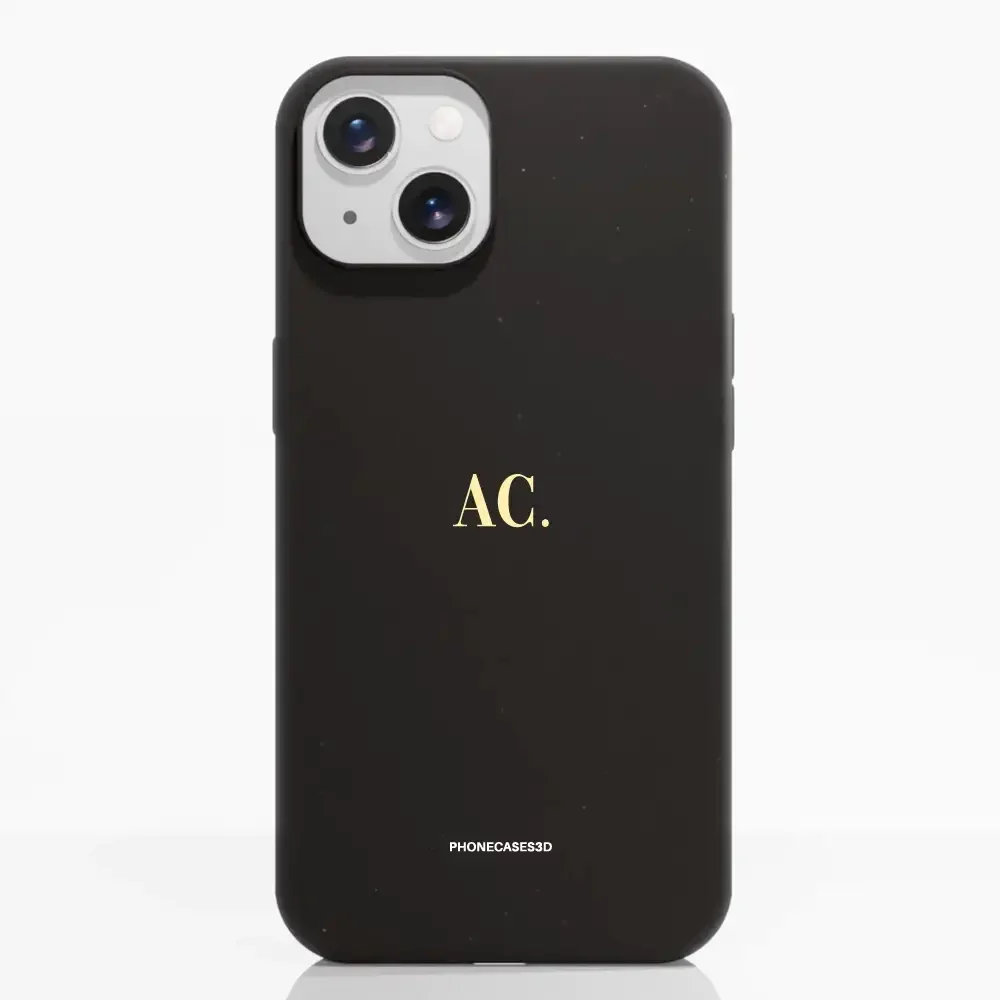 PC3D Compostable Phone Case Design Butter Yellow Initials Custom - Image 6