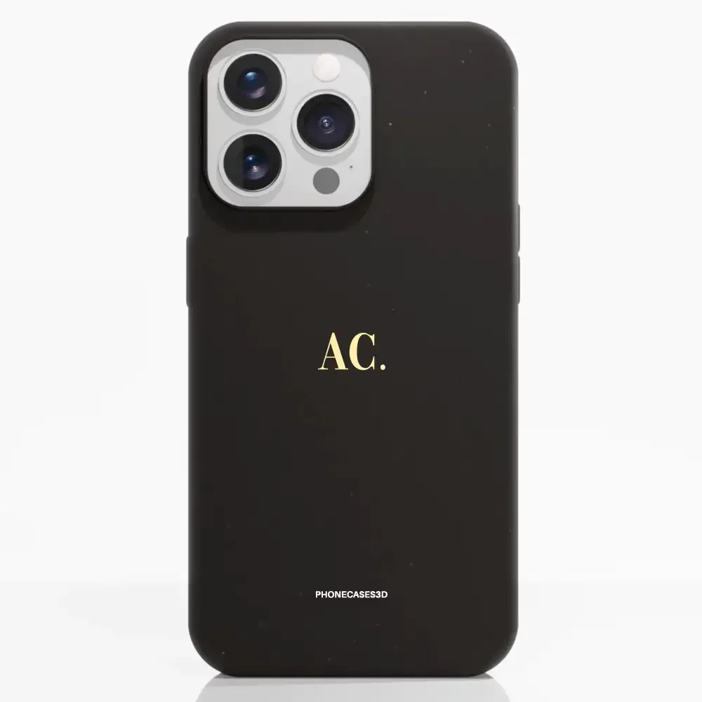 PC3D Compostable Phone Case Design Butter Yellow Initials Custom - Image 7