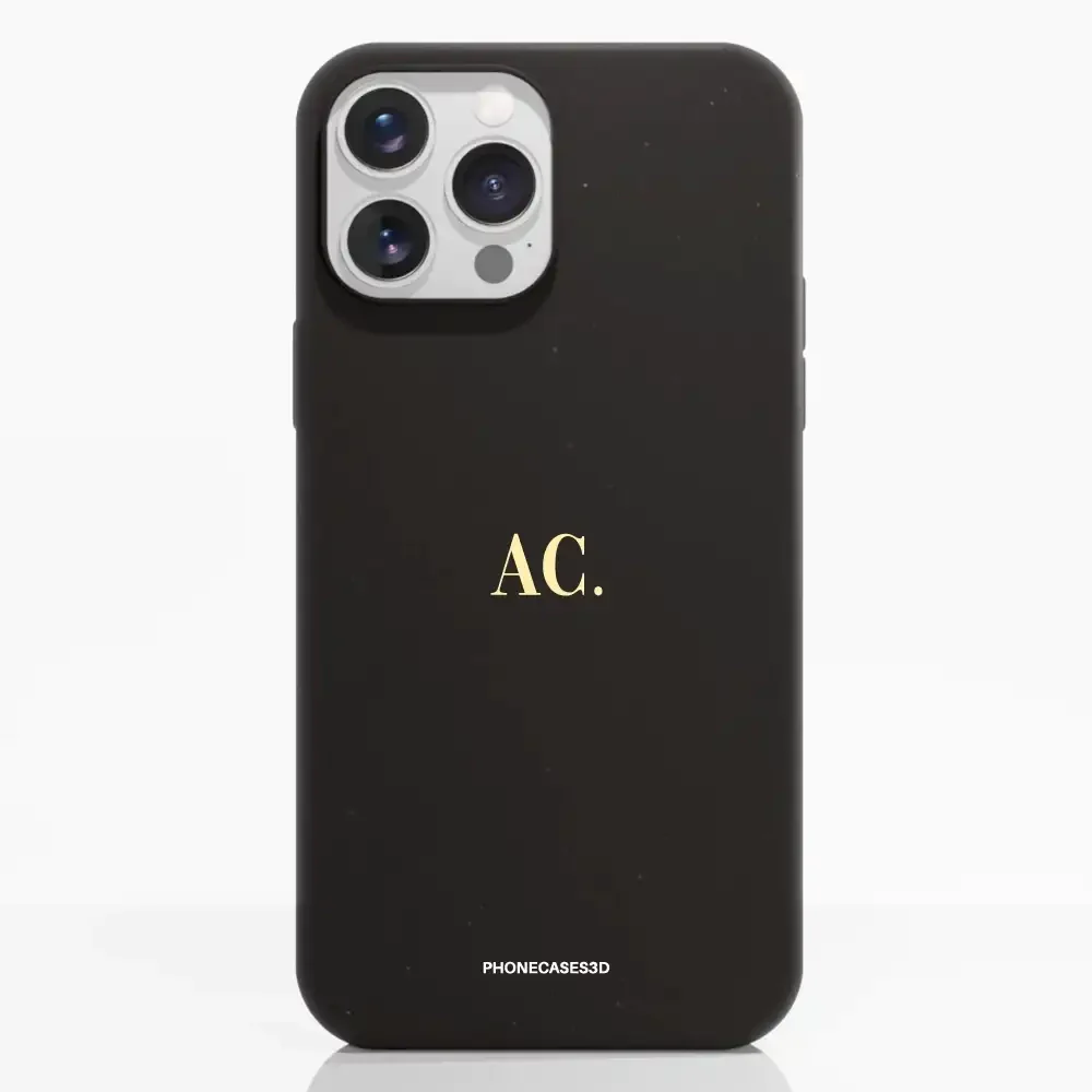 PC3D Compostable Phone Case Design Butter Yellow Initials Custom - Image 8