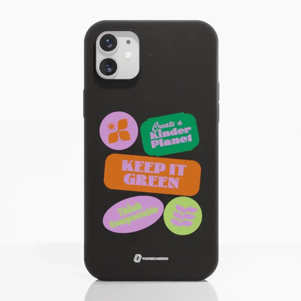 PC3D Compostable Phone Case Design Eco Stickers