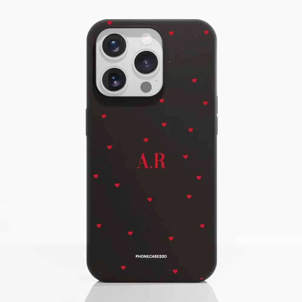 PC3D Compostable Phone Case Design Love Dots + Initials - Image 20