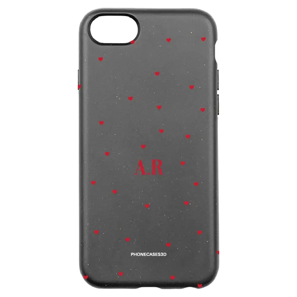 PC3D Compostable Phone Case Design Love Dots + Initials - Image 28