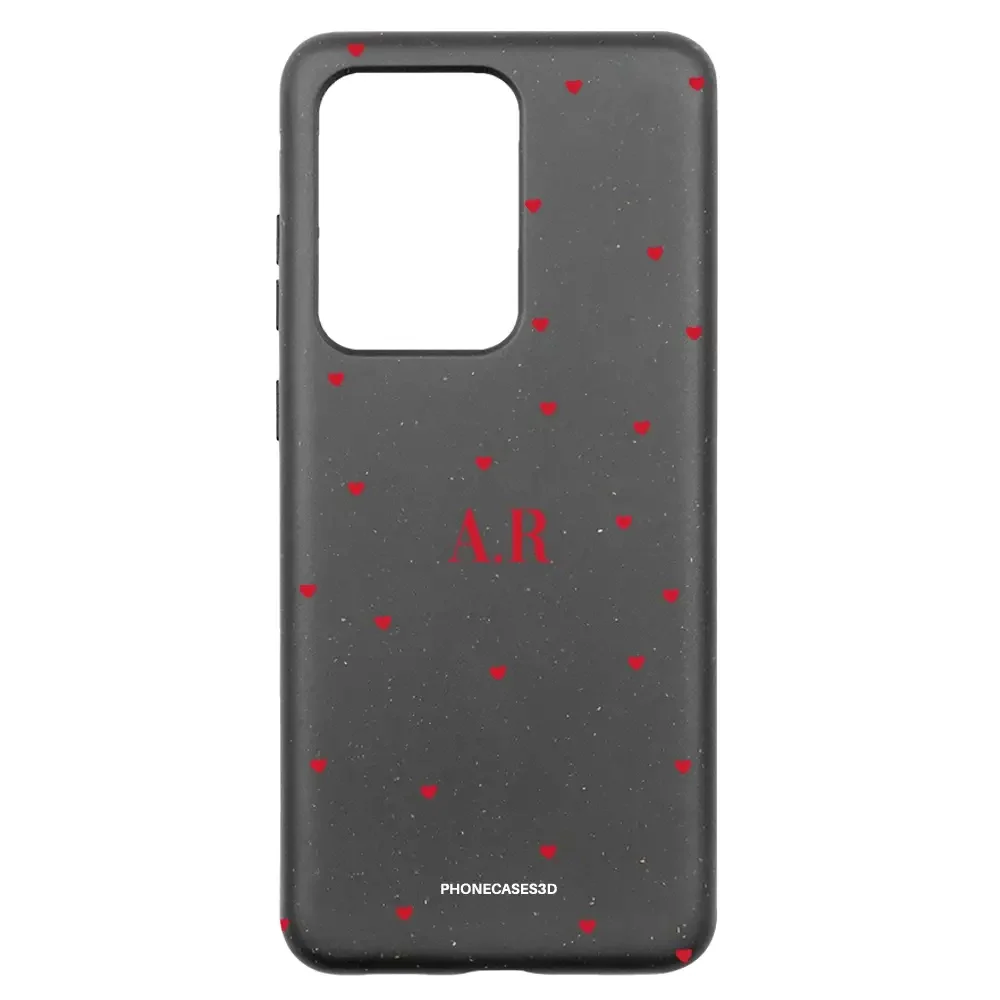 PC3D Compostable Phone Case Design Love Dots + Initials - Image 32
