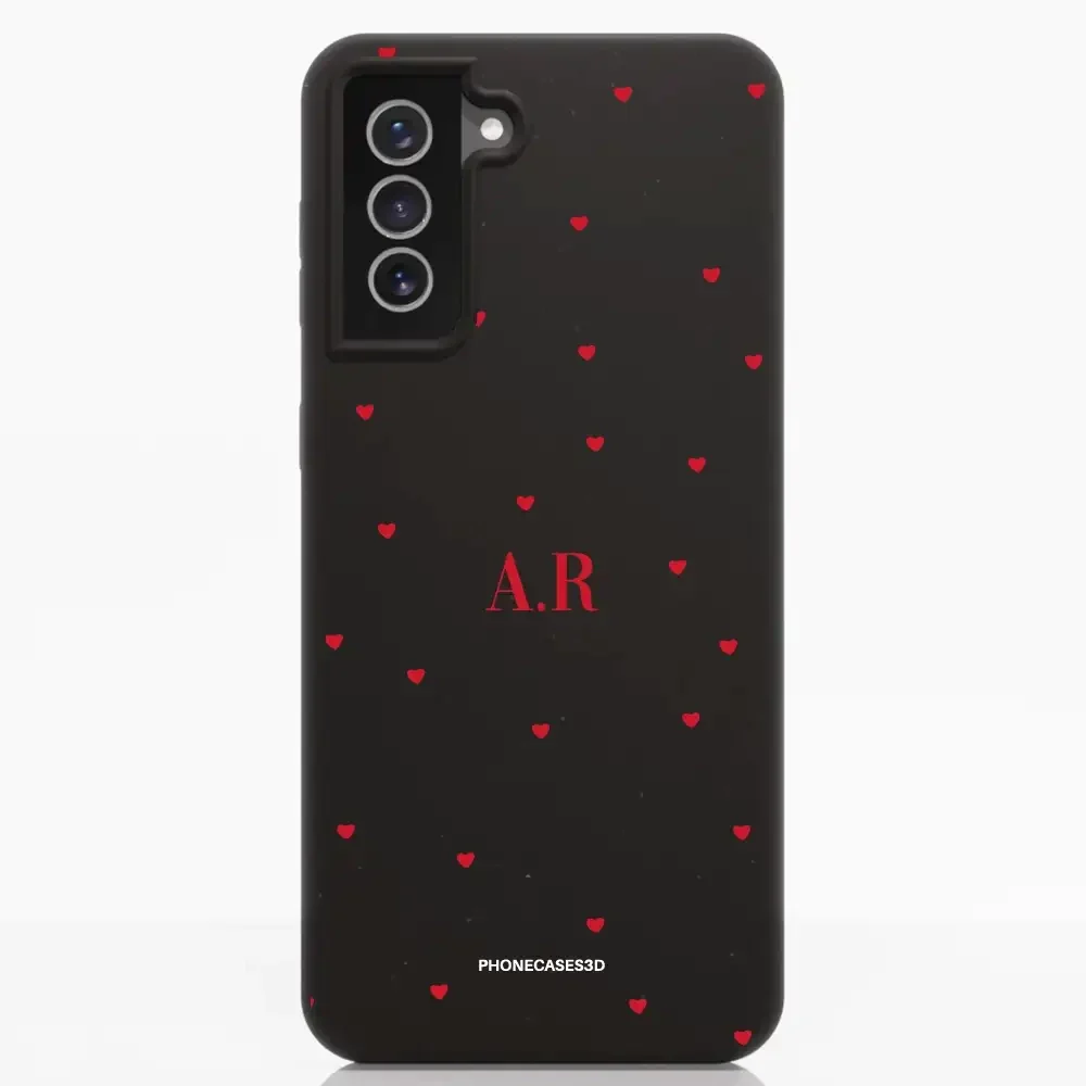 PC3D Compostable Phone Case Design Love Dots + Initials - Image 34