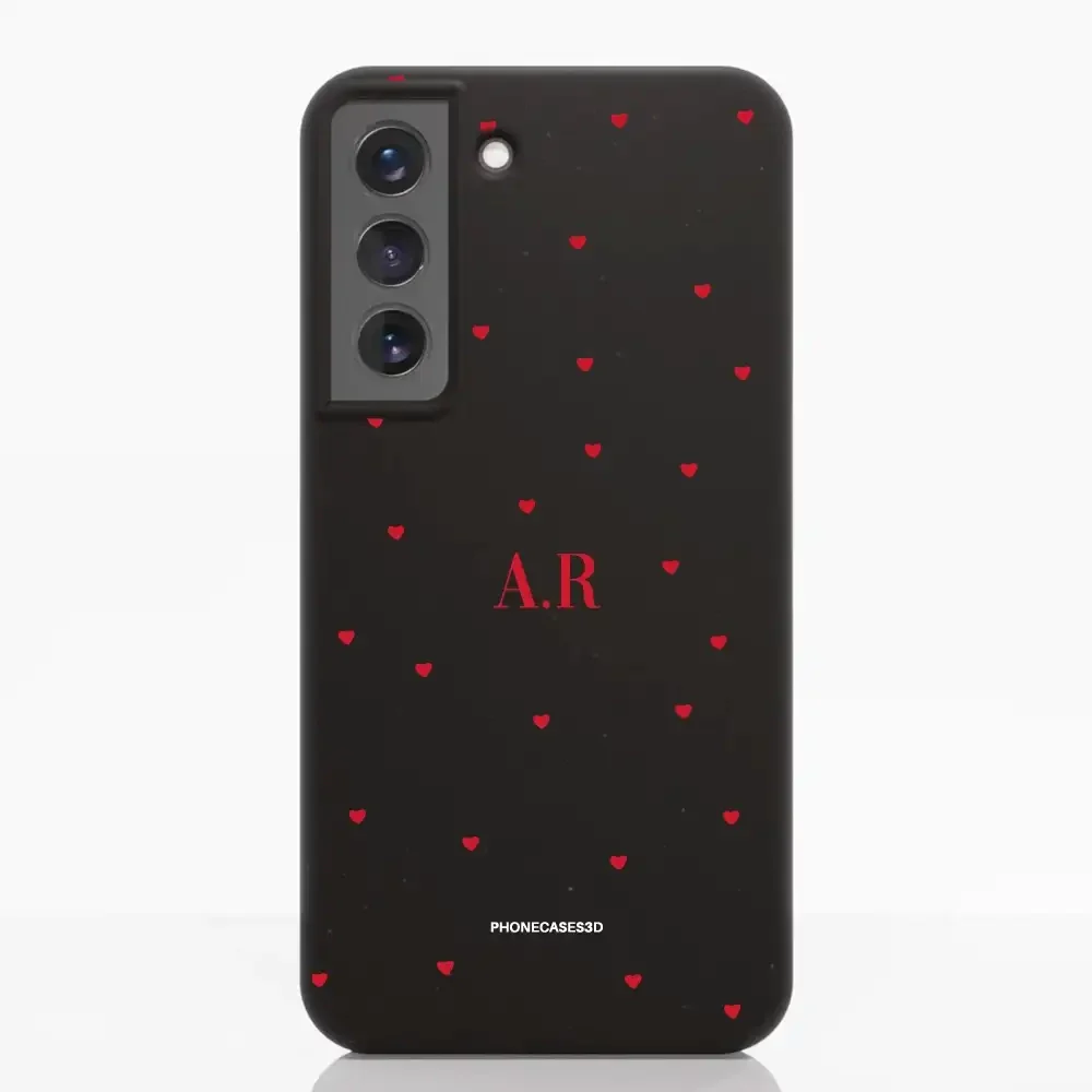 PC3D Compostable Phone Case Design Love Dots + Initials - Image 36