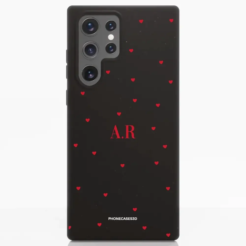PC3D Compostable Phone Case Design Love Dots + Initials - Image 38