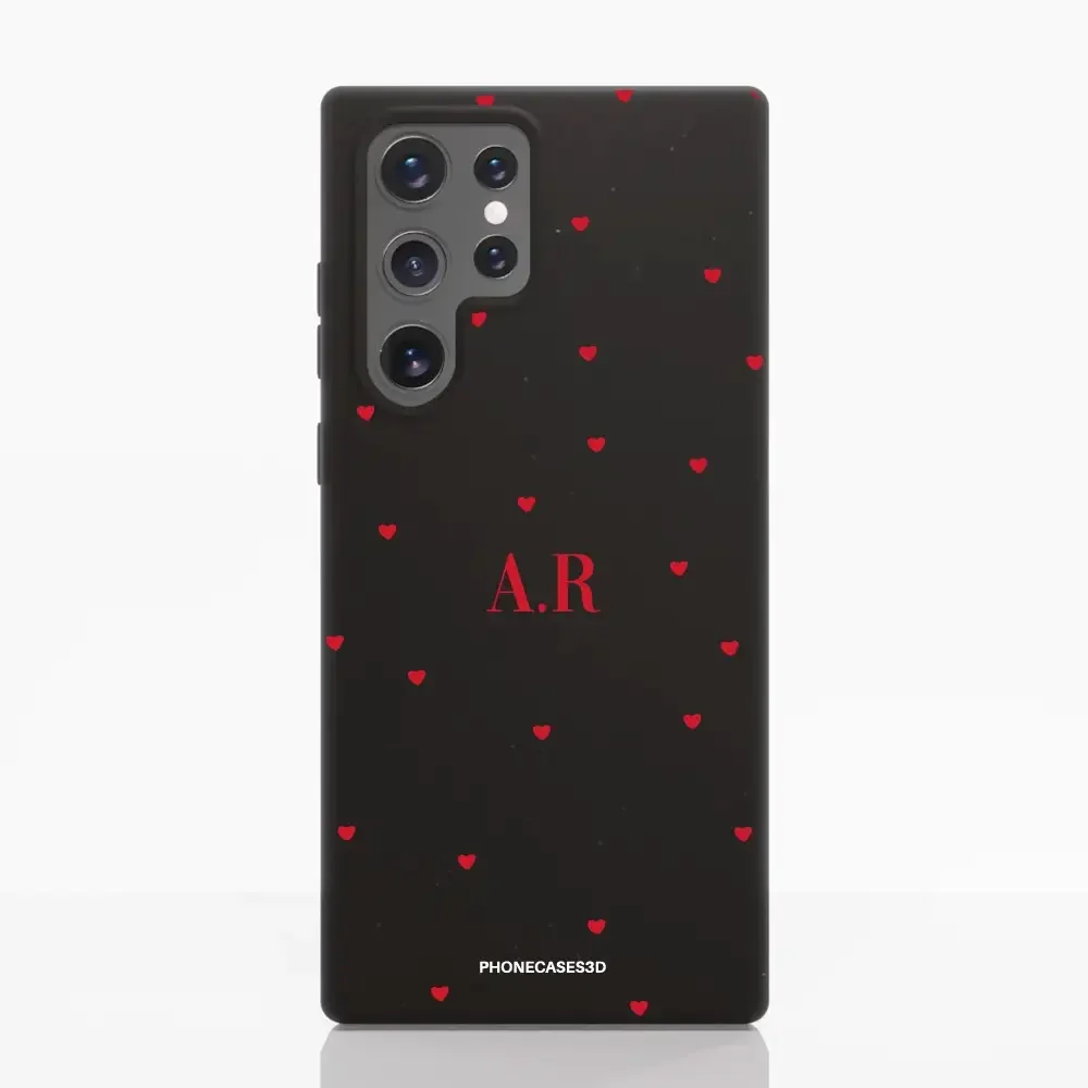 PC3D Compostable Phone Case Design Love Dots + Initials - Image 41