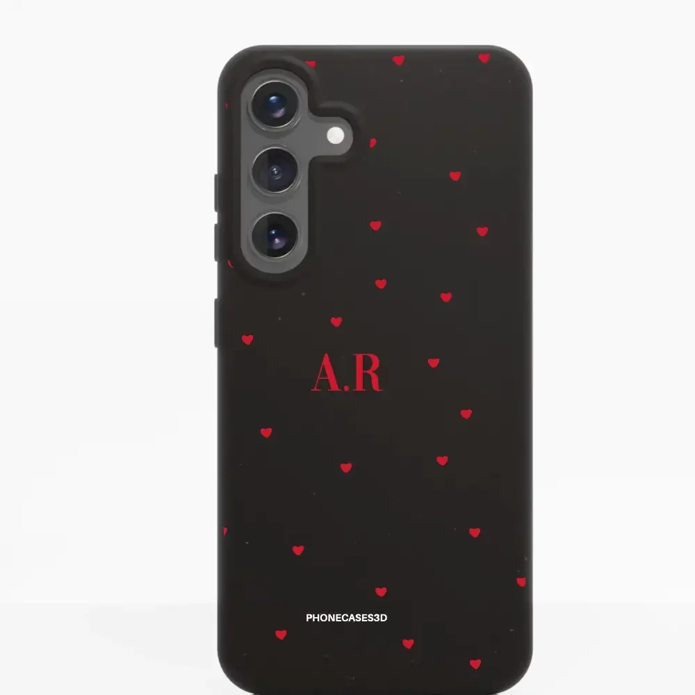 PC3D Compostable Phone Case Design Love Dots + Initials - Image 46