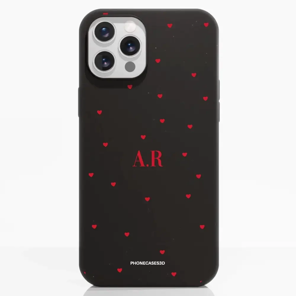 PC3D Compostable Phone Case Design Love Dots + Initials - Image 5