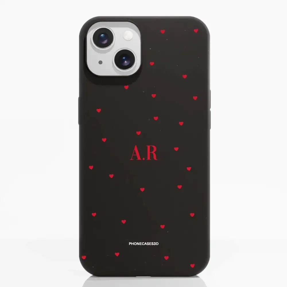 PC3D Compostable Phone Case Design Love Dots + Initials - Image 6