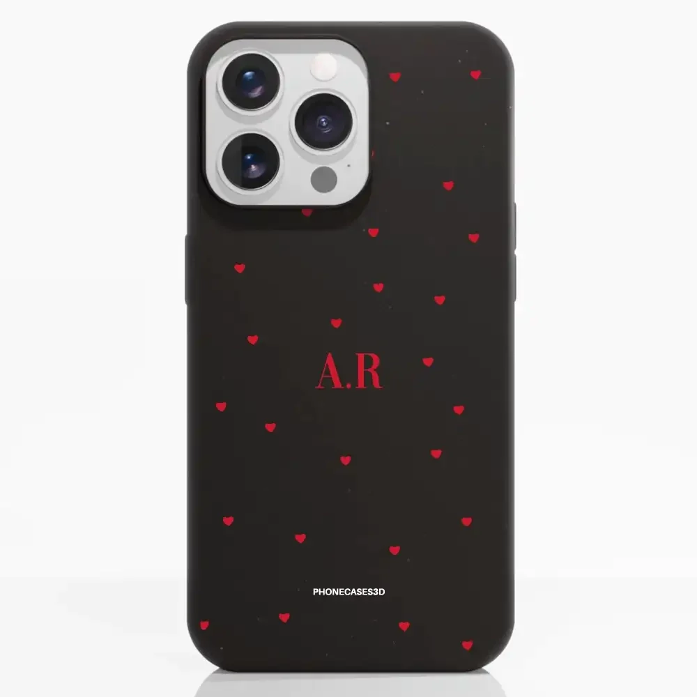 PC3D Compostable Phone Case Design Love Dots + Initials - Image 7