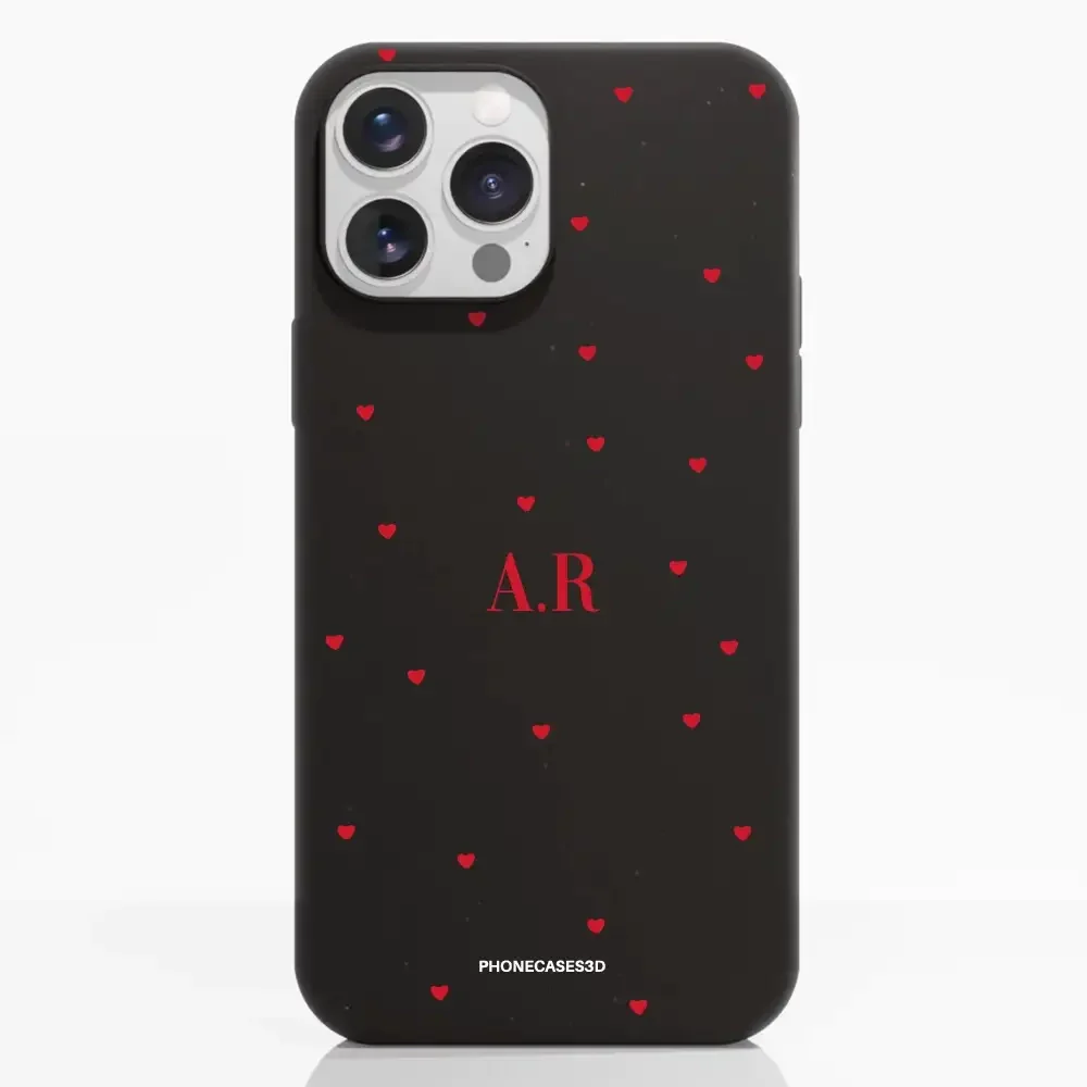 PC3D Compostable Phone Case Design Love Dots + Initials - Image 8