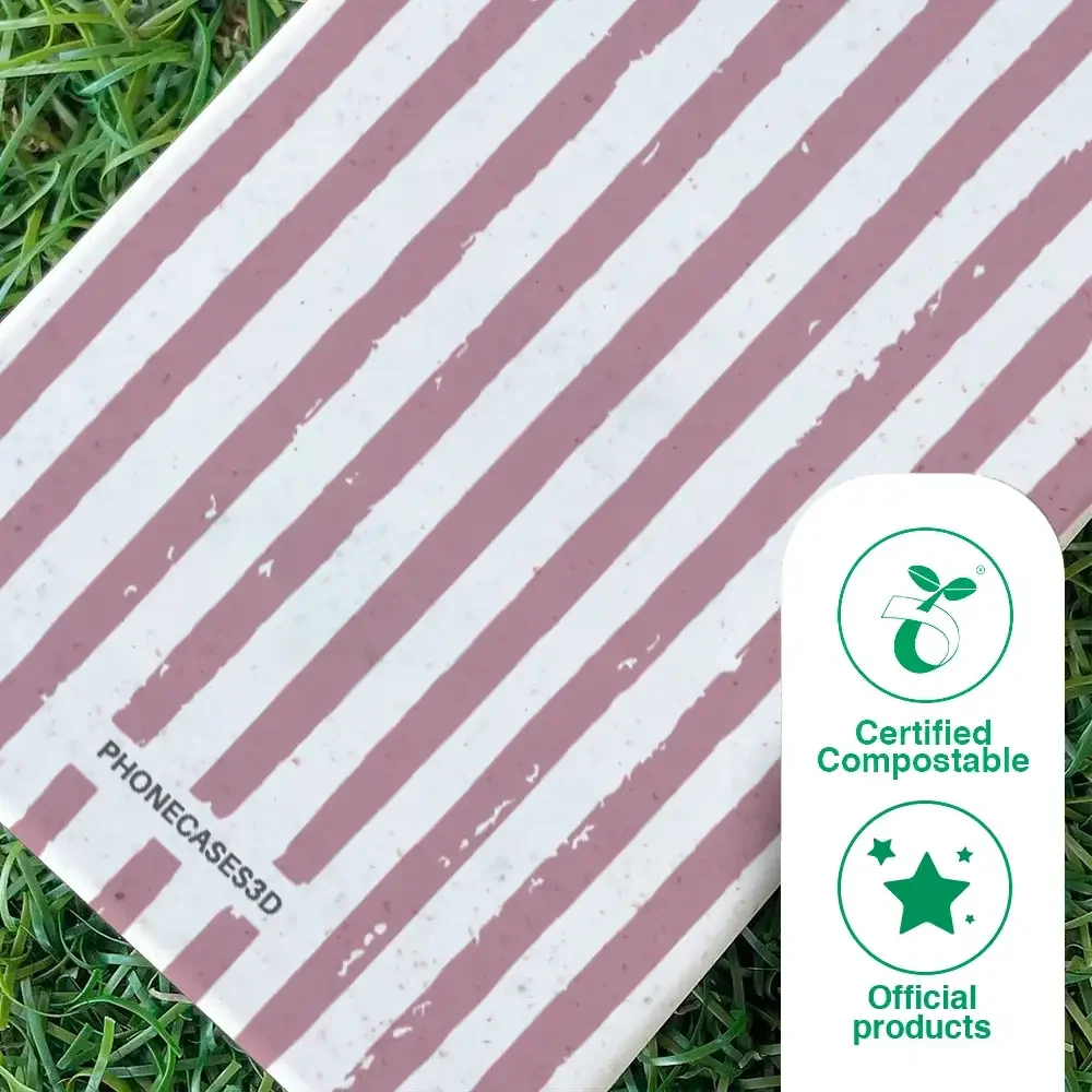 PC3D Compostable Phone Case Design Mauve Lines - Image 50
