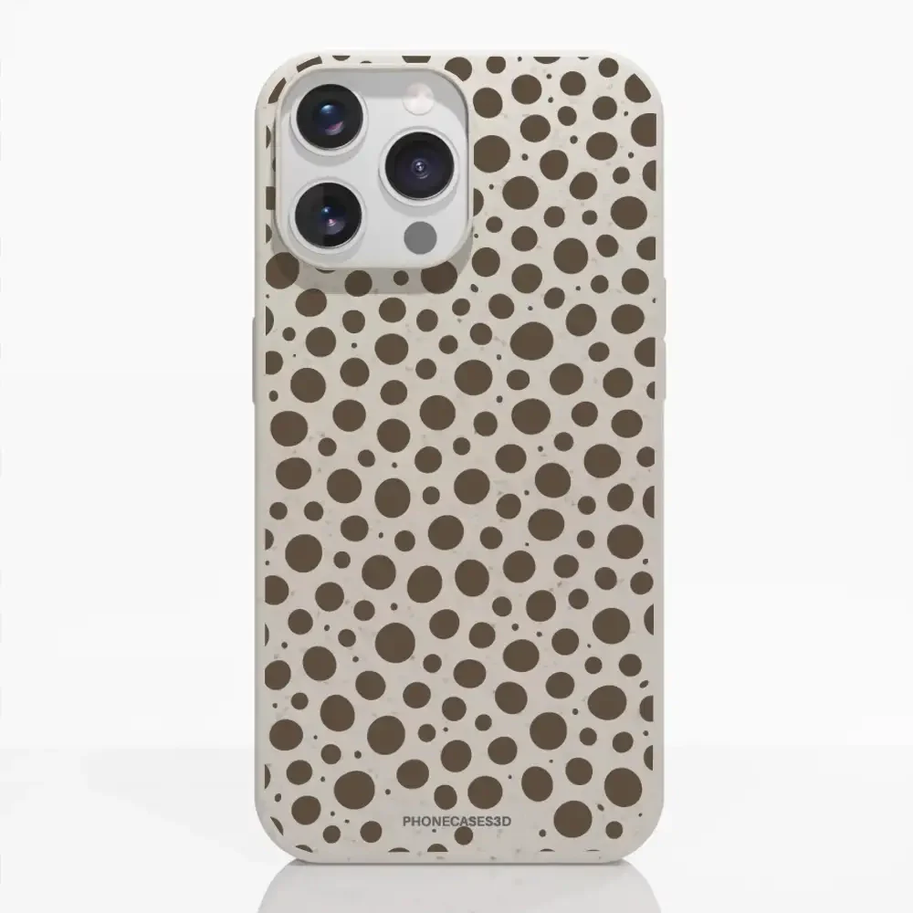PC3D Compostable Phone Case Design Mocha Dots - Image 12