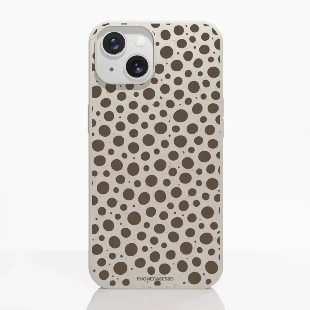 PC3D Compostable Phone Case Design Mocha Dots - Image 14