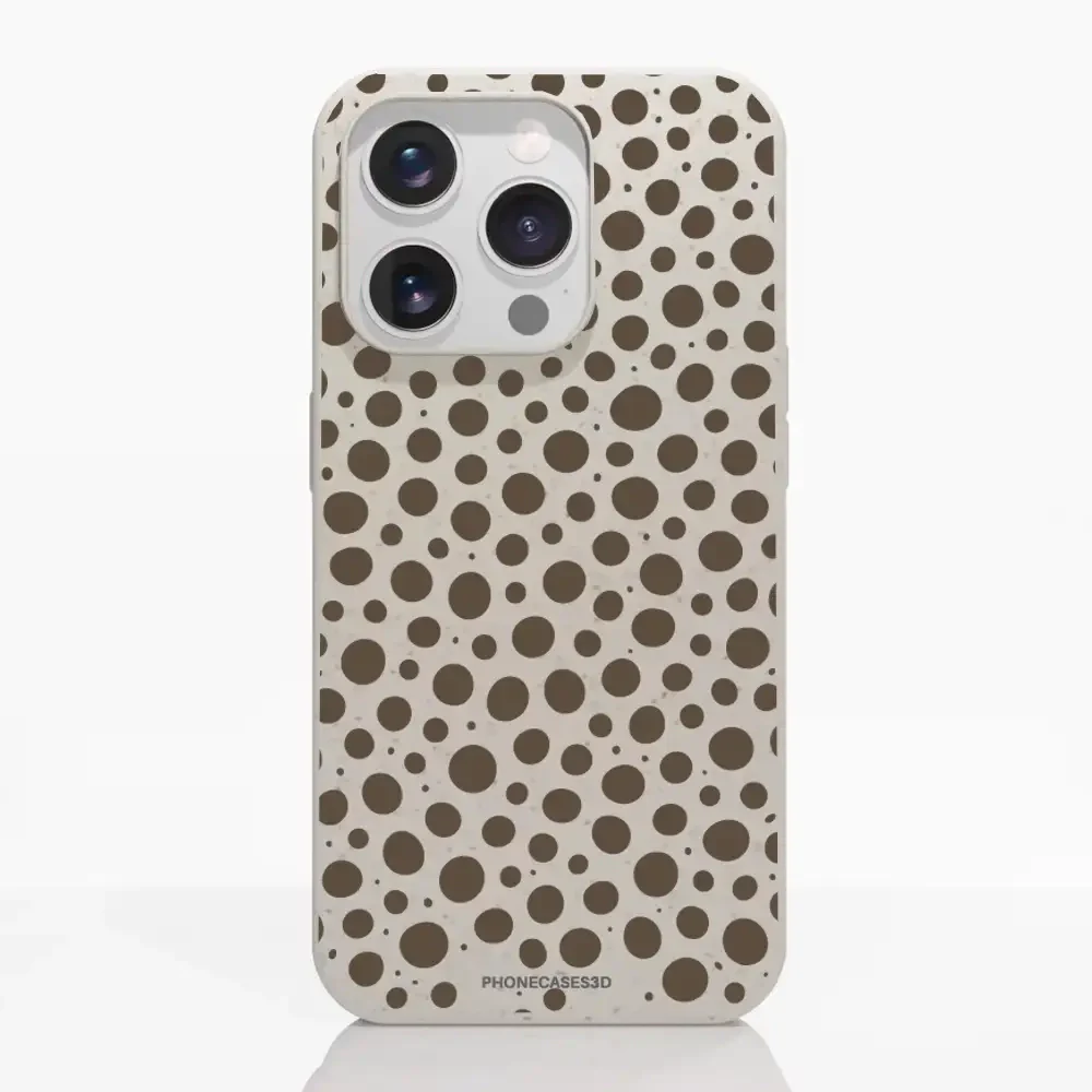 PC3D Compostable Phone Case Design Mocha Dots - Image 16
