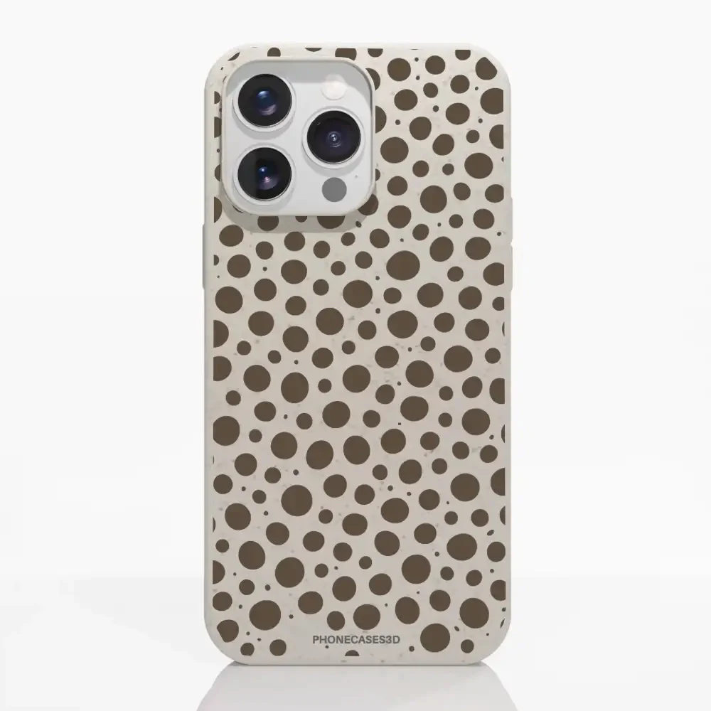 PC3D Compostable Phone Case Design Mocha Dots - Image 17